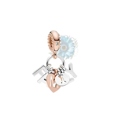 Family two-toned dangle charm Family two-toned dangle charm