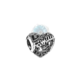 Heart family charm