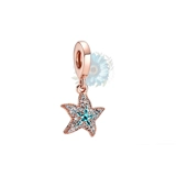 Rose gold starfish