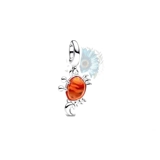 Orange crab charm