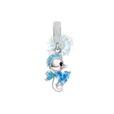 Seahorse gemmed charm