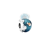 Ocean waves and fish charm