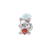 Fox gem charm