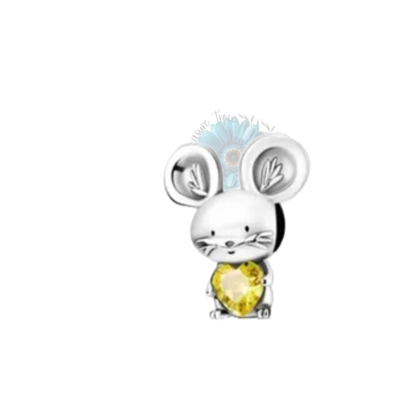 Mouse gem charm Mouse gem charm