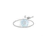 Gemmed adjustable bracelet