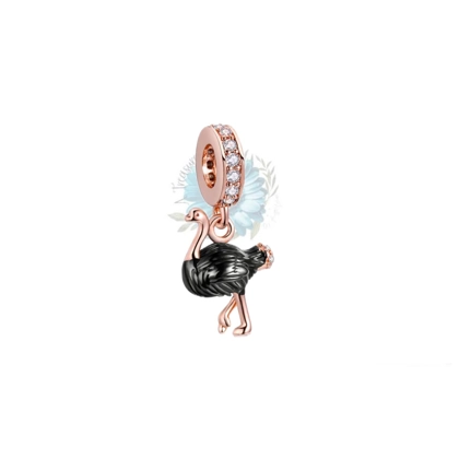 Rose gold emu charm Rose gold emu charm