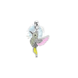 Jewelled humming bird charm