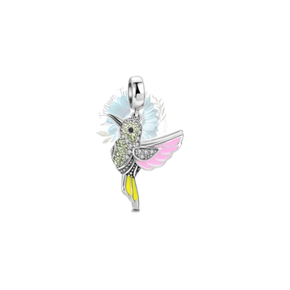 Jewelled humming bird charm Jewelled humming bird charm