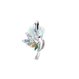 Rainbow wing bird charm