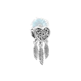 Heart bubble dreamcatcher charm