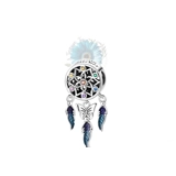 Flower butterfly dreamcatcher charm