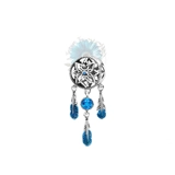Blue crystal dreamcatcher charm