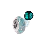 Glow in the dark glass murano charms