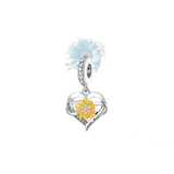 You are my sunshine heart charm