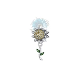 Single sunflower gemmed charm