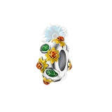 Round sunflower charm