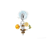 Sunflower and scarecrow charm
