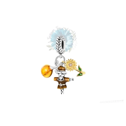 Sunflower and scarecrow charm Sunflower and scarecrow charm