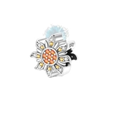 Sparkly sunflower charm