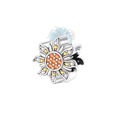 Sparkly sunflower charm Sparkly sunflower charm