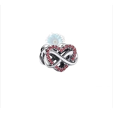 Infinity heart charm