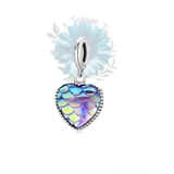 Mermaid scale heart dangle charm