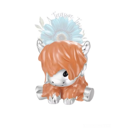 Highland cow colourful charm