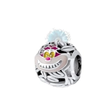 Round Cheshire Cat charm