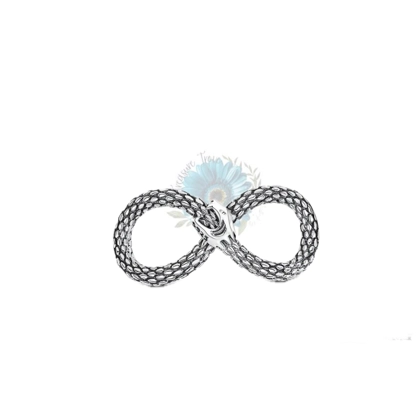 Silver snake infinity charm Silver snake infinity charm