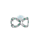 Jewelled snake infinity charm