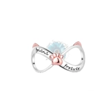 Friend forever paw infinity charm