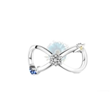 Star and moon infinity charm
