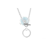 T-bar O-pendant charm necklace