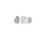 Round jewel centred earrings