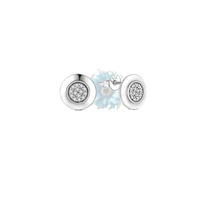 Round jewel centred earrings Round jewel centred earrings