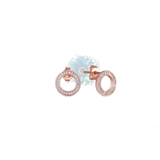 Jewelled circle earrings
