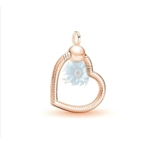 Heart pendant charm holder