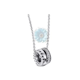 Pave and beads necklace