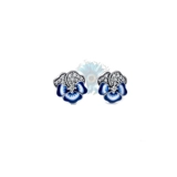Pansy stud earrings