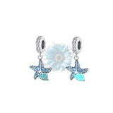 Jewelled star fish charm
