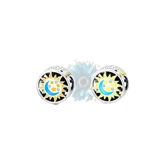 Round sun and moon charm
