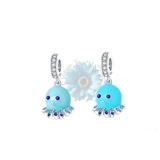 Jewelled octopus charm