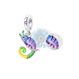 Colourful chameleon charm
