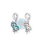 Hanging upside down chameleon charm