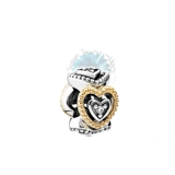 Double heart charm
