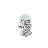 Silver flower charm