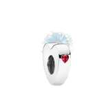 Silver heart shaped charm