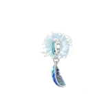 Blue jewelled dangle charm