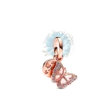 Rose gold dangle charm