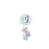 Triple butterfly charm